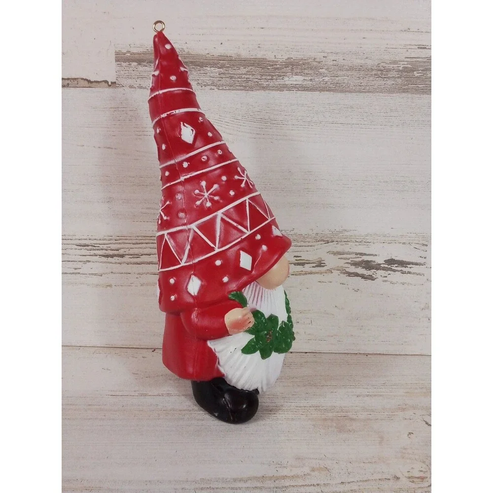 Christmas Small Plastic Gnome Decor For Inside Or Outside Or Large Ornament